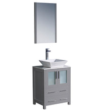 Load image into Gallery viewer, Fresca Torino 24&quot; Gray Modern Bathroom Vanity w/ Vessel Sink- Fresca