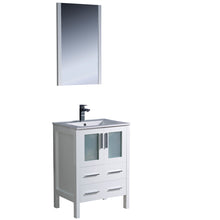 Load image into Gallery viewer, Fresca Torino 24&quot; White Modern Bathroom Vanity w/ Integrated Sink- Fresca