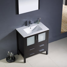 Load image into Gallery viewer, Fresca Torino 30&quot; Espresso Modern Bathroom Vanity w/ Integrated Sink- Fresca