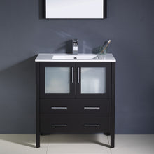 Load image into Gallery viewer, Fresca Torino 30&quot; Espresso Modern Bathroom Vanity w/ Integrated Sink- Fresca