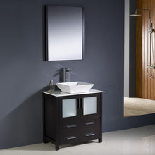 Load image into Gallery viewer, Fresca Torino 30&quot; Espresso Modern Bathroom Vanity w/ Vessel Sink- Fresca