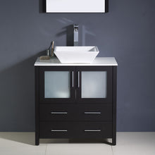 Load image into Gallery viewer, Fresca Torino 30&quot; Espresso Modern Bathroom Vanity w/ Vessel Sink- Fresca