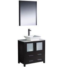 Load image into Gallery viewer, Fresca Torino 30&quot; Espresso Modern Bathroom Vanity w/ Vessel Sink- Fresca