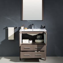 Load image into Gallery viewer, Fresca Torino 30&quot; Gray Oak Modern Bathroom Vanity w/ Integrated Sink- Fresca