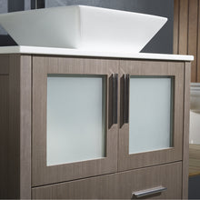 Load image into Gallery viewer, Fresca Torino 30&quot; Gray Oak Modern Bathroom Vanity w/ Vessel Sink- Fresca