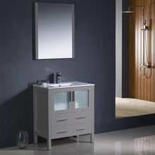 Load image into Gallery viewer, Fresca Torino 30&quot; Gray Modern Bathroom Vanity w/ Integrated Sink- Fresca