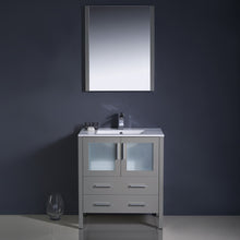 Load image into Gallery viewer, Fresca Torino 30&quot; Gray Modern Bathroom Vanity w/ Integrated Sink- Fresca