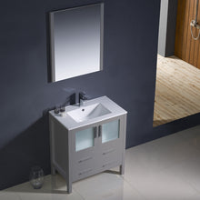 Load image into Gallery viewer, Fresca Torino 30&quot; Gray Modern Bathroom Vanity w/ Integrated Sink- Fresca
