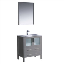 Load image into Gallery viewer, Fresca Torino 30&quot; Gray Modern Bathroom Vanity w/ Integrated Sink- Fresca