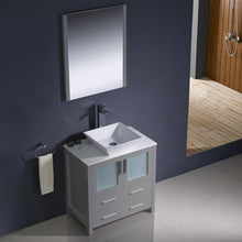 Load image into Gallery viewer, Fresca Torino 30&quot; Gray Modern Bathroom Vanity w/ Vessel Sink- Fresca