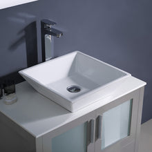 Load image into Gallery viewer, Fresca Torino 30&quot; Gray Modern Bathroom Vanity w/ Vessel Sink- Fresca
