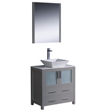 Load image into Gallery viewer, Fresca Torino 30&quot; Gray Modern Bathroom Vanity w/ Vessel Sink- Fresca