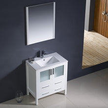 Load image into Gallery viewer, Fresca Torino 30&quot; White Modern Bathroom Vanity w/ Integrated Sink- Fresca