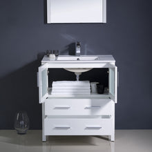 Load image into Gallery viewer, Fresca Torino 30&quot; White Modern Bathroom Vanity w/ Integrated Sink- Fresca