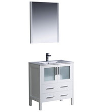 Load image into Gallery viewer, Fresca Torino 30&quot; White Modern Bathroom Vanity w/ Integrated Sink- Fresca