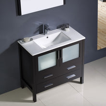Load image into Gallery viewer, Fresca Torino 36&quot; Espresso Modern Bathroom Vanity w/ Integrated Sink- Fresca