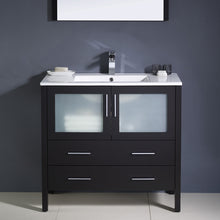 Load image into Gallery viewer, Fresca Torino 36&quot; Espresso Modern Bathroom Vanity w/ Integrated Sink- Fresca