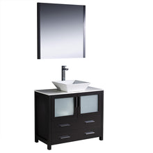 Load image into Gallery viewer, Fresca Torino 36&quot; Espresso Modern Bathroom Vanity w/ Vessel Sink- Fresca