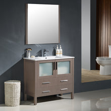 Load image into Gallery viewer, Fresca Torino 36&quot; Gray Oak Modern Bathroom Vanity w/ Integrated Sink- Fresca
