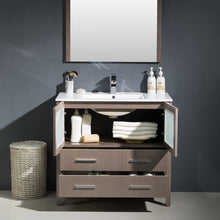 Load image into Gallery viewer, Fresca Torino 36&quot; Gray Oak Modern Bathroom Vanity w/ Integrated Sink- Fresca