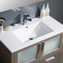 Load image into Gallery viewer, Fresca Torino 36&quot; Gray Oak Modern Bathroom Vanity w/ Integrated Sink- Fresca