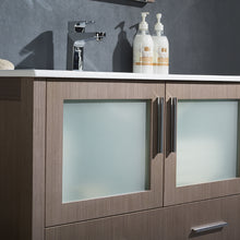 Load image into Gallery viewer, Fresca Torino 36&quot; Gray Oak Modern Bathroom Vanity w/ Integrated Sink- Fresca