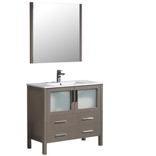 Load image into Gallery viewer, Fresca Torino 36&quot; Gray Oak Modern Bathroom Vanity w/ Integrated Sink- Fresca