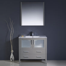 Load image into Gallery viewer, Fresca Torino 36&quot; Gray Modern Bathroom Vanity w/ Integrated Sink- Fresca