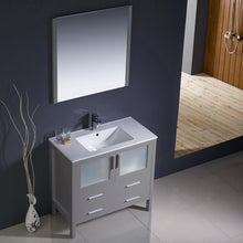 Load image into Gallery viewer, Fresca Torino 36&quot; Gray Modern Bathroom Vanity w/ Integrated Sink- Fresca