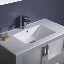 Load image into Gallery viewer, Fresca Torino 36&quot; Gray Modern Bathroom Vanity w/ Integrated Sink- Fresca