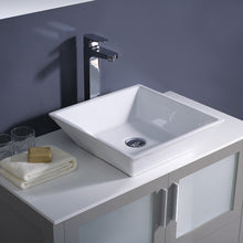 Load image into Gallery viewer, Fresca Torino 36&quot; Gray Modern Bathroom Vanity w/ Vessel Sink- Fresca