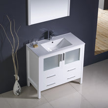 Load image into Gallery viewer, Fresca Torino 36&quot; White Modern Bathroom Vanity w/ Integrated Sink- Fresca