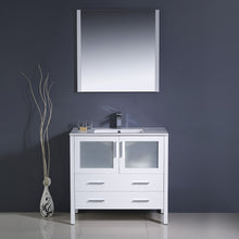 Load image into Gallery viewer, Fresca Torino 36&quot; White Modern Bathroom Vanity w/ Integrated Sink- Fresca