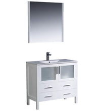 Load image into Gallery viewer, Fresca Torino 36&quot; White Modern Bathroom Vanity w/ Integrated Sink- Fresca