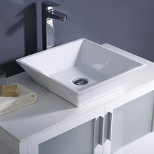 Load image into Gallery viewer, Fresca Torino 36&quot; White Modern Bathroom Vanity w/ Vessel Sink- Fresca