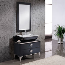 Load image into Gallery viewer, Fresca Moselle 36&quot; Modern Glass Bathroom Vanity w/ Mirror- Fresca
