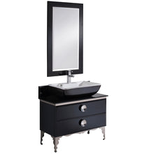 Load image into Gallery viewer, Fresca Moselle 36&quot; Modern Glass Bathroom Vanity w/ Mirror- Fresca