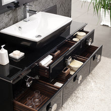 Load image into Gallery viewer, Fresca Moselle 59&quot; Modern Glass Bathroom Vanity w/ Mirror- Fresca