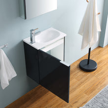 Load image into Gallery viewer, Fresca Valencia 20&quot; Dark Slate Gray Wall Hung Modern Bathroom Vanity w/ Medicine Cabinet- Fresca
