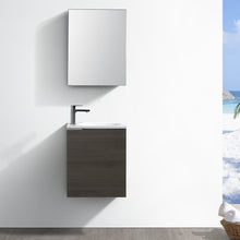 Load image into Gallery viewer, Fresca Valencia 20&quot; Gray Oak Wall Hung Modern Bathroom Vanity w/ Medicine Cabinet- Fresca