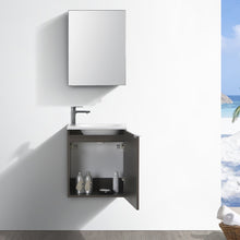 Load image into Gallery viewer, Fresca Valencia 20&quot; Gray Oak Wall Hung Modern Bathroom Vanity w/ Medicine Cabinet- Fresca