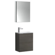 Load image into Gallery viewer, Fresca Valencia 20&quot; Gray Oak Wall Hung Modern Bathroom Vanity w/ Medicine Cabinet- Fresca