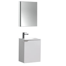 Load image into Gallery viewer, Fresca Valencia 20&quot; Glossy White Wall Hung Modern Bathroom Vanity w/ Medicine Cabinet- Fresca