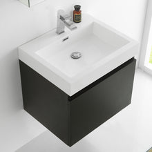 Load image into Gallery viewer, Fresca Nano 24&quot; Black Modern Bathroom Vanity w/ Medicine Cabinet- Fresca