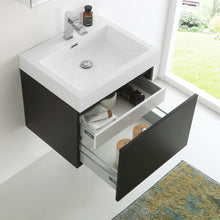 Load image into Gallery viewer, Fresca Nano 24&quot; Black Modern Bathroom Vanity w/ Medicine Cabinet- Fresca