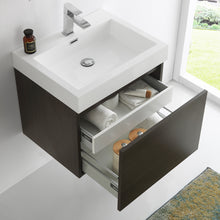 Load image into Gallery viewer, Fresca Nano 24&quot; Gray Oak Modern Bathroom Vanity w/ Medicine Cabinet- Fresca