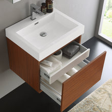 Load image into Gallery viewer, Fresca Nano 24&quot; Teak Modern Bathroom Vanity w/ Medicine Cabinet- Fresca