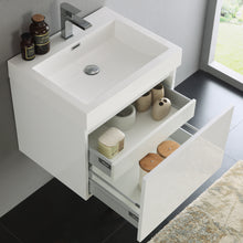 Load image into Gallery viewer, Fresca Nano 24&quot; White Modern Bathroom Vanity w/ Medicine Cabinet- Fresca