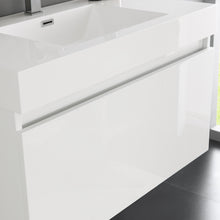 Load image into Gallery viewer, Fresca Mezzo 36&quot; White Wall Hung Modern Bathroom Vanity w/ Medicine Cabinet- Fresca