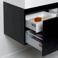 Load image into Gallery viewer, Fresca Mezzo 39&quot; Black Modern Bathroom Vanity w/ Medicine Cabinet- Fresca